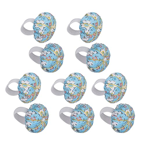 AKLOSIPY 10 PCs Leichte Fingerstiftkissen - Niedlich und Dekorativ Zum Nähen, Stickerei und Nadel - Urlaubshandwerk und Anfänger von AKLOSIPY
