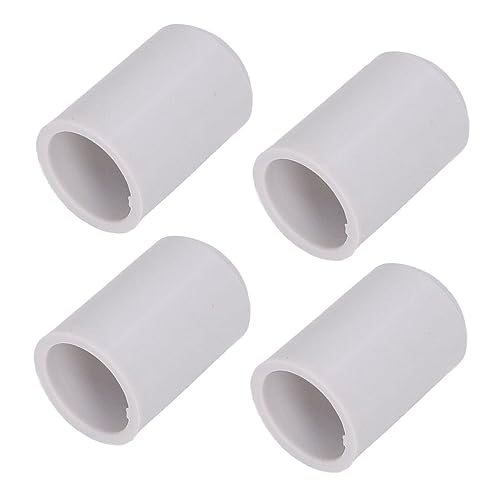AKLOSIPY 100pcs Stabende für Elektronisches Zaunsystem - Technische Plastikanschlussrohrschutz, 9,5 Mm/0,37 Zoll Weiß (12,5 mm) von AKLOSIPY