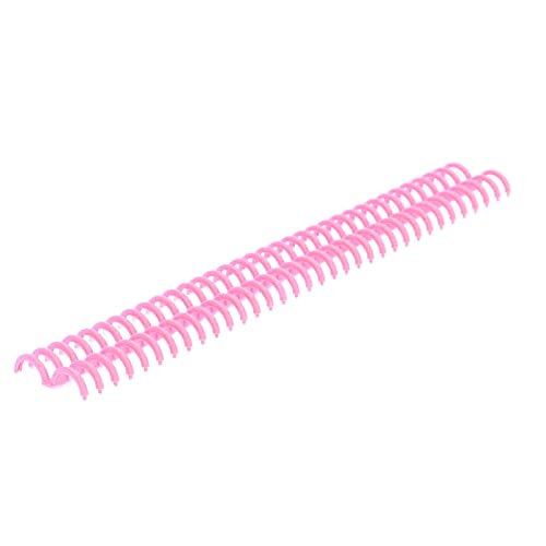 AKLOSIPY 10pcs Polypropylenbindungsspulen mit 34 Löchern - und Tragbaren Bindungsstacheln für den Büro- und Schulgebrauch (PINK) von AKLOSIPY