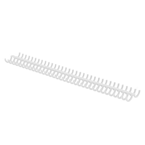 AKLOSIPY 10pcs Polypropylenbindungsspulen mit 34 Löchern - und Tragbaren Bindungsstacheln für den Büro- und Schulgebrauch (WHITE) von AKLOSIPY