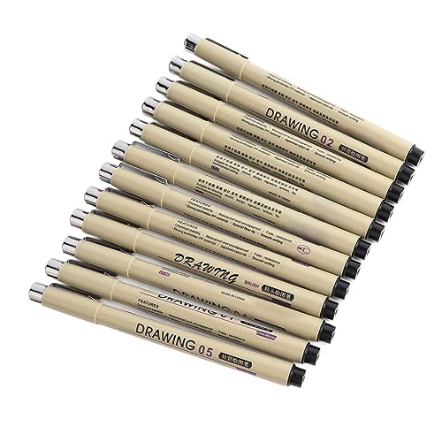 AKLOSIPY 12pcs Fineliner Tintenstifte Set & Schnellrocknen Zeichnungsstifte mit Metallclip für Künstler, Illustratoren und Designer AKLOSIPY 12pcs Fineliner Tintenstifte Set & Schnellrocknen Zeichnungsstifte mit Metallclip für Künstler, Illustratoren und Designer von AKLOSIPY