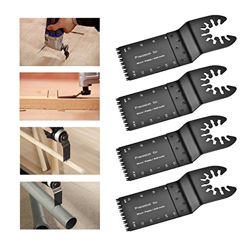 AKLOSIPY 20pcs Multifunktional Oszillierende Sägeblätter, 32 Mm Hochgeschwindigkeitsstahl für Holz, Kunststoff, Weiche Metalle, Universelle Kompatibilität von AKLOSIPY
