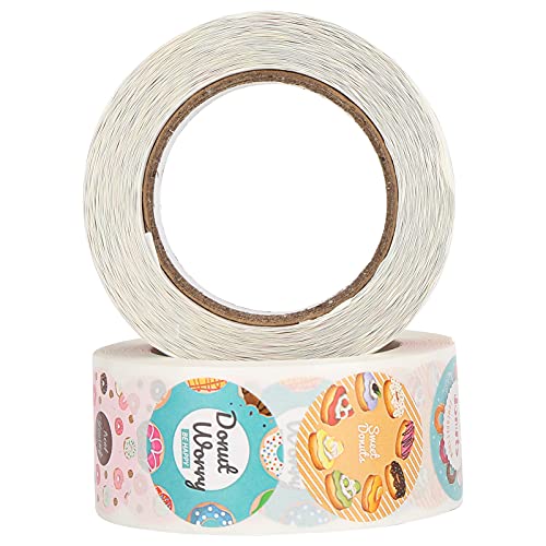 AKLOSIPY 2pcs Tape Sticker Roll für DIY Scrapbooking & Geschenkverpackung - Dekorative Aufkleber mit Hellen Designs und Starker Haftung (Brot + Geburtstag alles Gute zum Geburtstag) von AKLOSIPY
