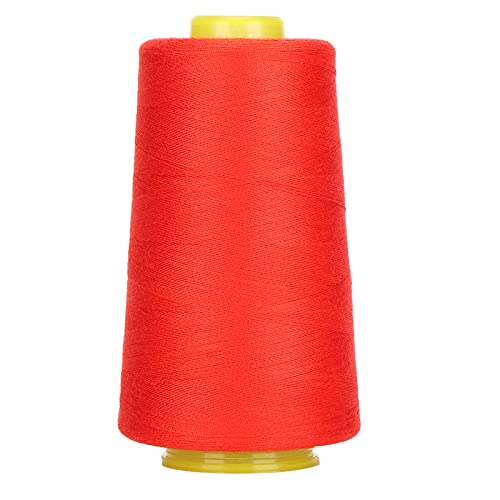 AKLOSIPY 402 Polyester -Nähfaden 3000 Yards -, Nicht Reizende Handnähungskabel für DIY -Schneiderei und Handwerk, Rot (Rot) von AKLOSIPY