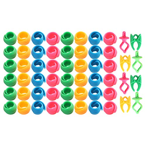 AKLOSIPY 56pcs Silicon -Spulenfaden -Kumpels Halterclips & Spulen Hugger für Nahtlose Näh und Stickprojekte von AKLOSIPY