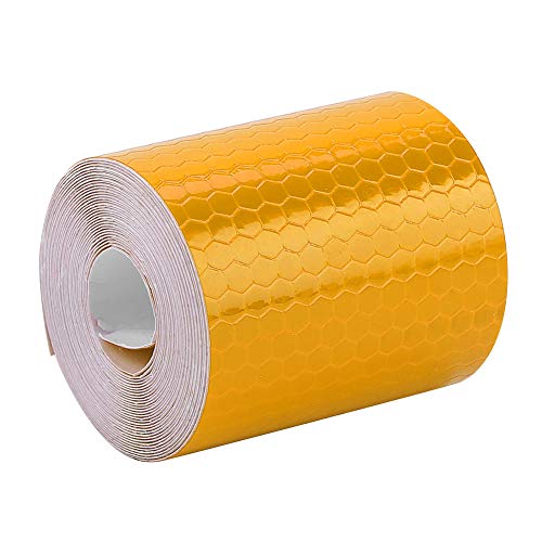 AKLOSIPY 5CMX3M Blue Reflective Tape Roll für Anhänger, Autos, Fahrräder - Klebstoff für eine Verbesserte Nachtsichtbarkeit (ORANGE) von AKLOSIPY