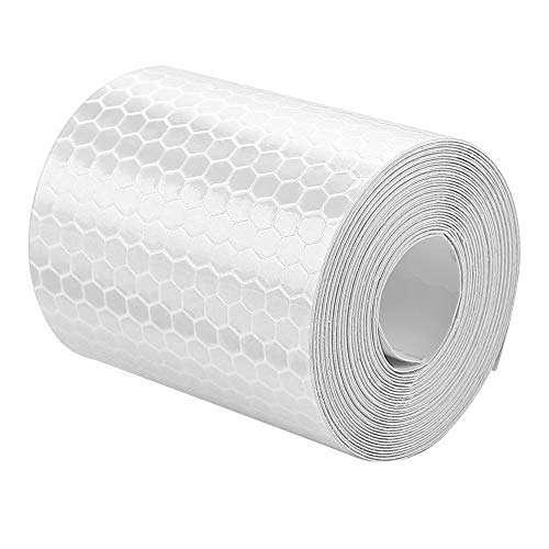 AKLOSIPY 5CMX3M Blue Reflective Tape Roll für Anhänger, Autos, Fahrräder - Klebstoff für eine Verbesserte Nachtsichtbarkeit (SILVER) von AKLOSIPY