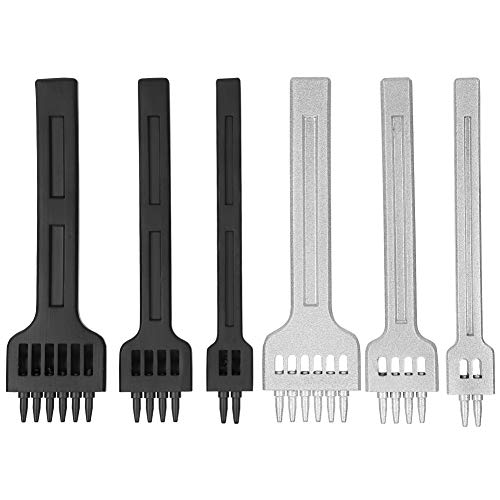 AKLOSIPY 6 PCs mit Hohem Kohlenstoffstahl -Stahl -Schnitzer Meißel Set für Lederstanzen 2 Loch, 4 Loch, 6 Werkzeug Set AKLOSIPY 6 PCs mit Hohem Kohlenstoffstahl -Stahl -Schnitzer Meißel Set für Lederstanzen 2 Loch, 4 Loch, 6 Werkzeug Set von AKLOSIPY