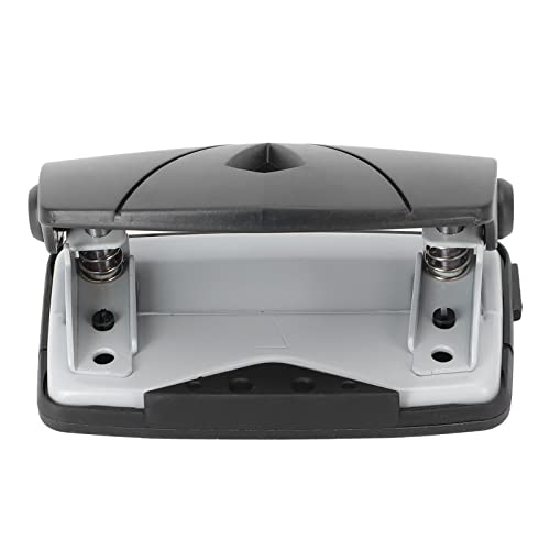 AKLOSIPY Compact Hole Puncher für und Karton - Leichtes Plastikdesign mit Lineal, и (BLACK) von AKLOSIPY