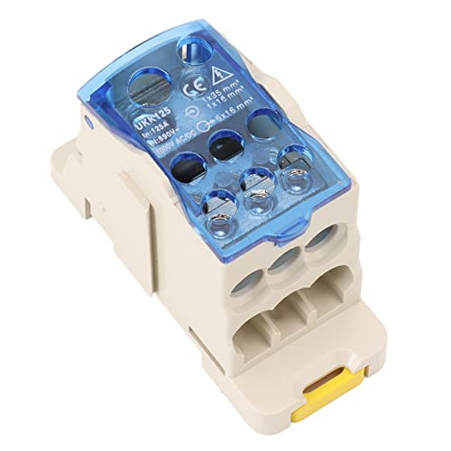 AKLOSIPY DIN RAIL -Stromversorgungskasten AC DC Elektrische Klemme Blockanschlussverteilungsbox 1000V 80A für Vielseitige Anwendung (125A) von AKLOSIPY