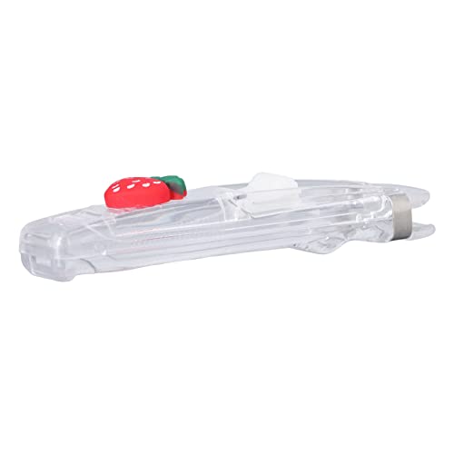 AKLOSIPY Handheld-Clam-Clamp/Holder-Spender mit 100 Nachfüllungen-Einfach, Stark (Erdbeer-Stil und 2 Boxen mit Clips) von AKLOSIPY