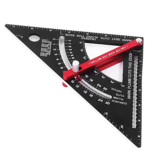 AKLOSIPY Holzbearbeitungs-Lineal-Aluminiumlegierung mit Skala, 7-Zoll von AKLOSIPY