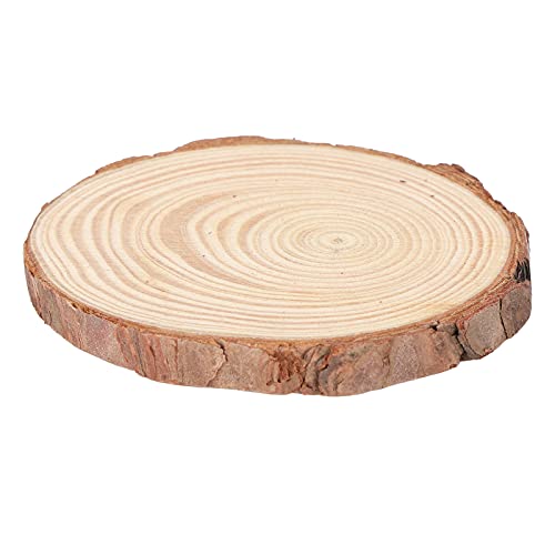 AKLOSIPY Round Pine Wood Slices für -Handwerk, Malerei und Dekoration - für Hochzeiten, Festivals und Projekte (4 9~10cm) von AKLOSIPY