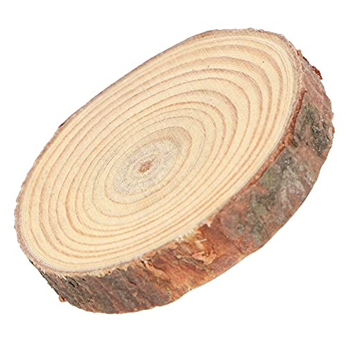 AKLOSIPY Round Pine Wood Slices für -Handwerk, Malerei und Dekoration - für Hochzeiten, Festivals und Projekte (Typ 1 5~6cm) von AKLOSIPY
