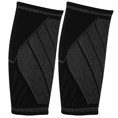 AKLOSIPY Unisex Elastic Compression Shin Guard für Sport - Atmungsaktives Strickstoff, Stoßdämpfung, Ideal Zum Laufen, Basketball, Fußball (S-Größe) von AKLOSIPY