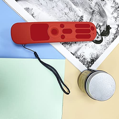 AKLOSIPY Weiches Silikonfernbedienungsschutzabdeckung mit Lanyard für MR21N MR21GA MR21GC - Non -Slip, Ergonomic 360 in Rot (Rot) von AKLOSIPY