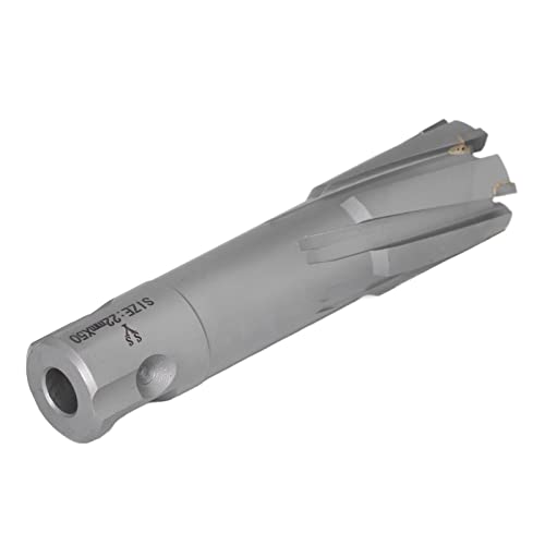 Ring Cutter Carbid Stahlplattenbohrer 50 Mm Tiefe für Präzise Löcher in Eisen- und Nichteisenmetallen (22MM) von AKLOSIPY