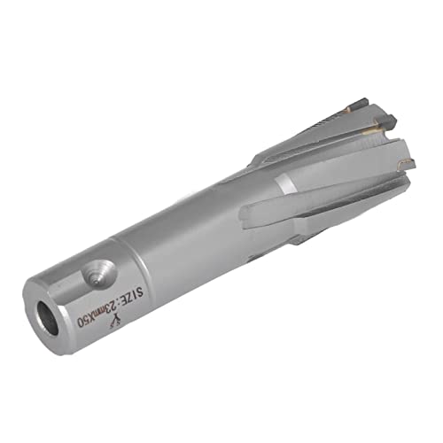 Ring Cutter Carbid Stahlplattenbohrer 50 Mm Tiefe für Präzise Löcher in Eisen- und Nichteisenmetallen (23 mm) von AKLOSIPY