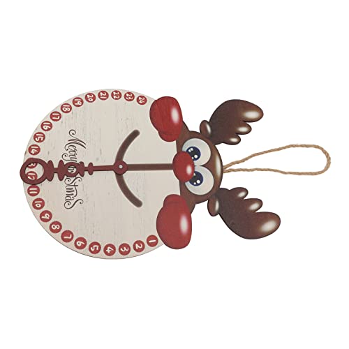 Weihnachten Countdown Elch Clock - Holzverzier für W -, für Festliche Weihnachtsausstellung! von AKLOSIPY