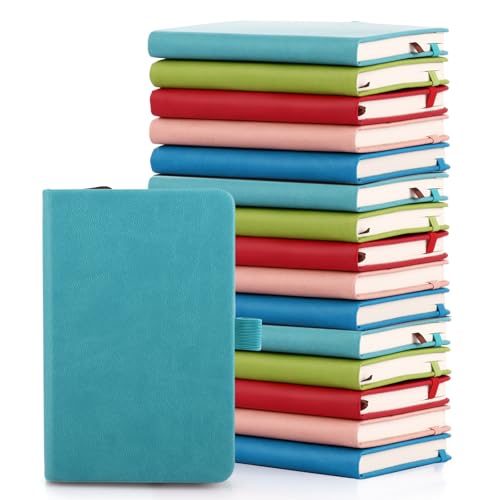 AKOLAFE 15 Pack A6 Notizbücher Hardback Small Pocket Notebook A6 Mini Notizblöcke mit Stifthalter 200 Seiten Cute Journal Notebook 5 Farben 80GSM Papier Kleines Notizbuch für Frauen Männer AKOLAFE 15 Pack A6 Notizbücher Hardback Small Pocket Notebook A6 Mini Notizblöcke mit Stifthalter 200 Seiten Cute Journal Notebook 5 Farben 80GSM Papier Kleines Notizbuch für Frauen Männer von AKOLAFE