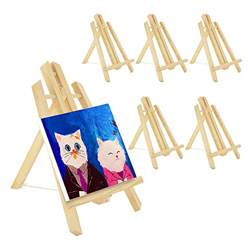 AKOLAFE 6 Stück Staffelei 30cm Hoch Staffelei Holz Stabil Holzständer für Bilder Massiv Mittelgroß Bildhalter für Tisch Platzkartenhalter für Kinder, Leinwand, Künstler, Handwerk, Malerei AKOLAFE 6 Stück Staffelei 30cm Hoch Staffelei Holz Stabil Holzständer für Bilder Massiv Mittelgroß Bildhalter für Tisch Platzkartenhalter für Kinder, Leinwand, Künstler, Handwerk, Malerei von AKOLAFE