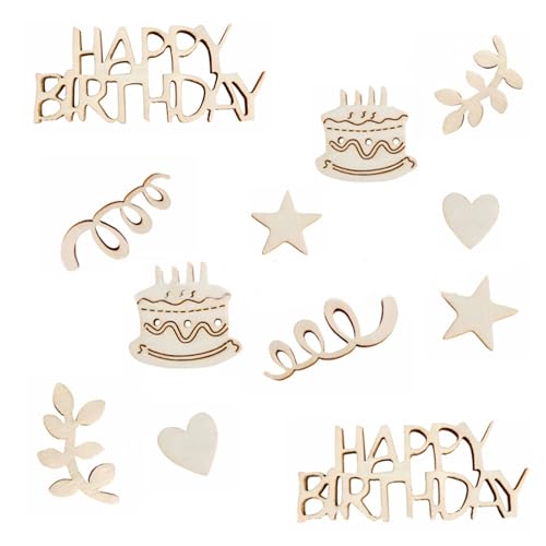 150 Stück Konfetti Tischdeko Geburtstag Holz, Happy Birthday Konfett Streudeko 150 Stück Konfetti Tischdeko Geburtstag Holz, Happy Birthday Konfett Streudeko von AKONE