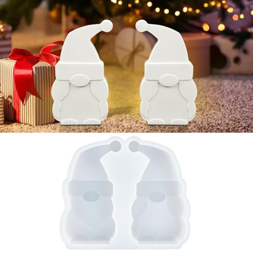 AKONE Silikonformen Gießformen Weihnachten, 2 Stück Silikonform Weihnachtsmann, DIY Gießformen Silikon Weihnachten, Gießform Kerzenhalter, Epoxidharz Formen zur DIY Weihnachten Weihnachtsmann Deko AKONE Silikonformen Gießformen Weihnachten, 2 Stück Silikonform Weihnachtsmann, DIY Gießformen Silikon Weihnachten, Gießform Kerzenhalter, Epoxidharz Formen zur DIY Weihnachten Weihnachtsmann Deko von AKONE