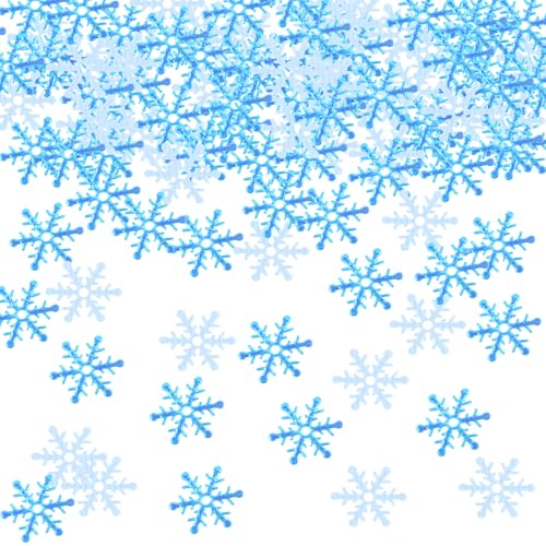 Schneeflocken Konfetti 600 Stück, Schneeflocke Konfetti Winter Weihnachten Deko, Konfetti Streudeko Tischdeko Weihnachten, Streudeko Schneeflocken Deko Weihnachtskonfetti für Weihnachts Party (Blau) Schneeflocken Konfetti 600 Stück, Schneeflocke Konfetti Winter Weihnachten Deko, Konfetti Streudeko Tischdeko Weihnachten, Streudeko Schneeflocken Deko Weihnachtskonfetti für Weihnachts Party (Blau) von AKONE
