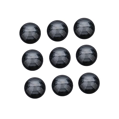AKOOSY 1 30 Stück Zubehör Zur Schmuckherstellung Halb Für Frauen Trendy Ohrringe Perlen Creolen Snap-schmuck Ergebnisse Bausätze Reiz Klobig Kreis Runden Clip Wohnung Klein Black von AKOOSY