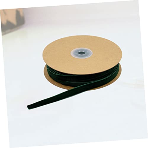 AKOOSY 1 Rolle Beflockungsband Basteln Dekorationen Handwerk Naht Party Verschönerung Mini farbig Garnband dekorativ klein Geschenkbänder ein Verpackungsband Geschenkverpackungsband Grün von AKOOSY