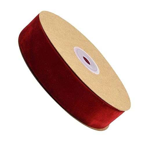 AKOOSY 1 Rolle Beflockungsband ribbon bandfeile festivalbänder clothing tape Geschenkband für Ostern Basteln Garnband Stoff dünnes weihnachtsband Band zum Verpacken von Geschenken rot AKOOSY 1 Rolle Beflockungsband ribbon bandfeile festivalbänder clothing tape Geschenkband für Ostern Basteln Garnband Stoff dünnes weihnachtsband Band zum Verpacken von Geschenken rot von AKOOSY