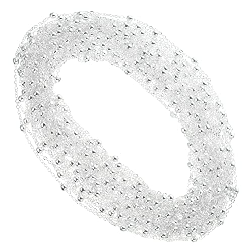AKOOSY 1 Rolle DIY Halskettenkette Silber Dünne Schmuckkette für Bastelprojekte für Armbänder und Ohrringe Strapazierfähigem Material für Frauen von AKOOSY