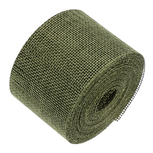 AKOOSY 1 Rolle Dekorative Jute Ribbons für Festlichkeiten zum Verpacken von Geschenken Bouquets und Hochzeitsdekorationen Vielseitig Einsetzbar für Bastelprojekte von AKOOSY