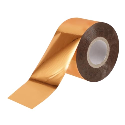 AKOOSY 1 Rolle Heißprägefolie Lange Goldfolie für DIY Projekte Transferfolie für Bastelarbeiten und Kreative Designs Einfach zu Schneiden Verwenden von AKOOSY