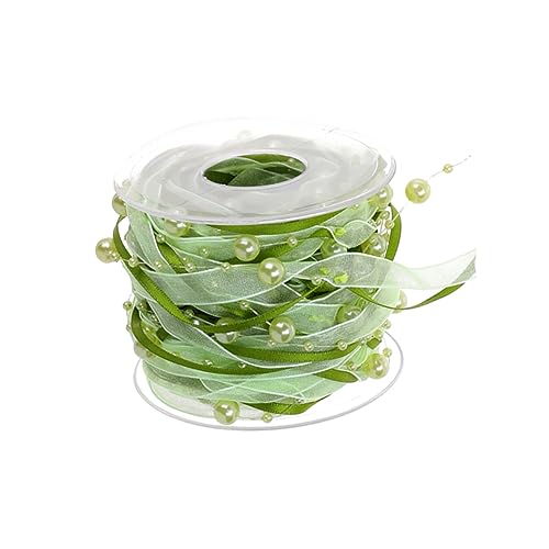 AKOOSY 1 Rolle Piyester-Gurtbänder für Partys weihnachtsbaumdeko tannenbaum dekoration partydeko einschulung wedding decor Seidenband grünes Band dekoratives Perlenband Geschenkband Green AKOOSY 1 Rolle Piyester-Gurtbänder für Partys weihnachtsbaumdeko tannenbaum dekoration partydeko einschulung wedding decor Seidenband grünes Band dekoratives Perlenband Geschenkband Green von AKOOSY