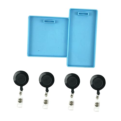 AKOOSY 1 Satz DIY Silikon Ausweis Halter Form Set Teiliges Set für Namensschilder Vielseitige Gießform für Kreative Bastelprojekte Kompatibel mit Harz und Polymer für Handwerksliebhaber von AKOOSY