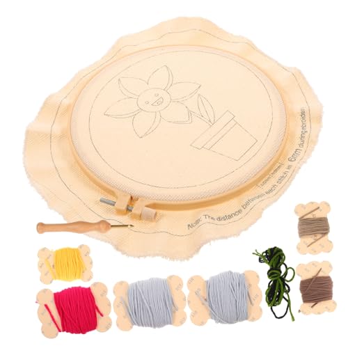 AKOOSY 1 Satz Handmade Punch Needle Stickerei Set DIY Materialien für Kreative Blumenmuster Stanznadel für Anfänger und Perfektes Zubehör für Wand und Tischdekorationen AKOOSY 1 Satz Handmade Punch Needle Stickerei Set DIY Materialien für Kreative Blumenmuster Stanznadel für Anfänger und Perfektes Zubehör für Wand und Tischdekorationen von AKOOSY