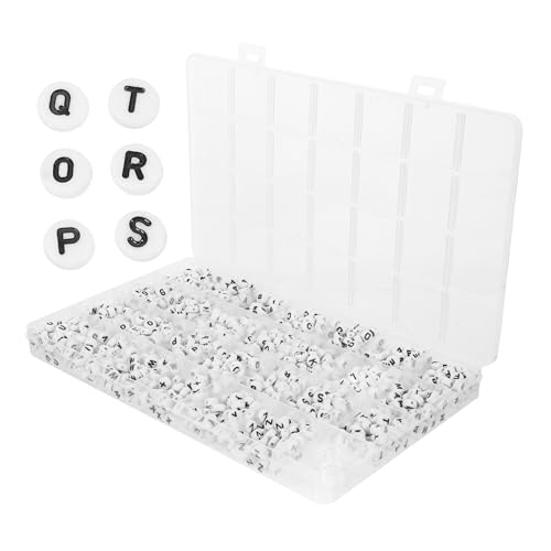 AKOOSY 1 Schachtel Acryl Buchstaben Perlen in Klassischen Farben mit Faden Langlebige Alphabet Perlen für DIY Armband Kette Schmuckherstellung Leicht Vielseitig für Kreative Bastelideen AKOOSY 1 Schachtel Acryl Buchstaben Perlen in Klassischen Farben mit Faden Langlebige Alphabet Perlen für DIY Armband Kette Schmuckherstellung Leicht Vielseitig für Kreative Bastelideen von AKOOSY