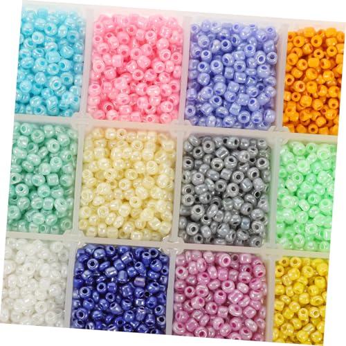 AKOOSY 1 Schachtel Bunte Glasperlen mit DIY Schmuck Bastelperlen für Halsketten Armbänder Kleine Spacer Perlen zum Auffädeln Glatte Oberfläche Einfaches Schmuckherstellen und Perlenweben AKOOSY 1 Schachtel Bunte Glasperlen mit DIY Schmuck Bastelperlen für Halsketten Armbänder Kleine Spacer Perlen zum Auffädeln Glatte Oberfläche Einfaches Schmuckherstellen und Perlenweben von AKOOSY