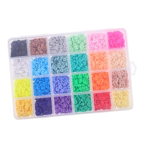 AKOOSY 1 Schachtel Bunte Polymer Clay Perlen Farben DIY Schmuckherstellung Armband Spacer Perlen für Halsketten Ohrringe Handgemachte Schmuckzubehör mit Aufbewahrungsbox AKOOSY 1 Schachtel Bunte Polymer Clay Perlen Farben DIY Schmuckherstellung Armband Spacer Perlen für Halsketten Ohrringe Handgemachte Schmuckzubehör mit Aufbewahrungsbox von AKOOSY
