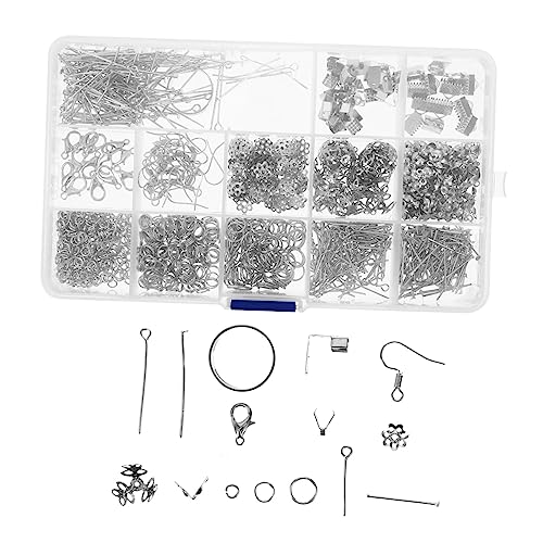 AKOOSY 1 Schachtel DIY Ohrring Haken Weiß Schmuckherstellung Zubehör Ohrhaken für Ohranhänger Vielseitige DIY Ohrschmuck Materialien für Damen Mädchen und Anfänger von AKOOSY