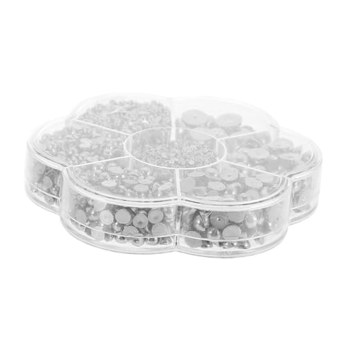 AKOOSY 1 Schachtel Halbperlen Nagel Schmuck Silberfarbene Dekorative Halbrunde Perlen für Nail Art DIY Zubehör Multifunktionale Nagel Charms Kreative Bastelperlen für Handwerk und AKOOSY 1 Schachtel Halbperlen Nagel Schmuck Silberfarbene Dekorative Halbrunde Perlen für Nail Art DIY Zubehör Multifunktionale Nagel Charms Kreative Bastelperlen für Handwerk und von AKOOSY