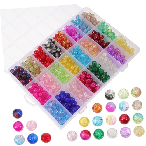 AKOOSY 1 Schachtel Teiliges DIY Glasperlen Klare Glasperlen für Schmuckherstellung Robuste Perlen für Armbänder Halsketten Ohrringe Bastelzubehör Vielseitig für Kreative Handarbeiten AKOOSY 1 Schachtel Teiliges DIY Glasperlen Klare Glasperlen für Schmuckherstellung Robuste Perlen für Armbänder Halsketten Ohrringe Bastelzubehör Vielseitig für Kreative Handarbeiten von AKOOSY