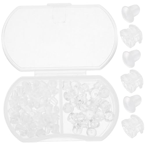 AKOOSY 1 Schachtel Teiliges Transparentes Ohrring Stopper Hautfreundliche Stabile Ohrstecker Verschlüsse für Sicheren Halt Flexible Langlebige DIY Schmuck Accessoires Geeignet für Damen AKOOSY 1 Schachtel Teiliges Transparentes Ohrring Stopper Hautfreundliche Stabile Ohrstecker Verschlüsse für Sicheren Halt Flexible Langlebige DIY Schmuck Accessoires Geeignet für Damen von AKOOSY
