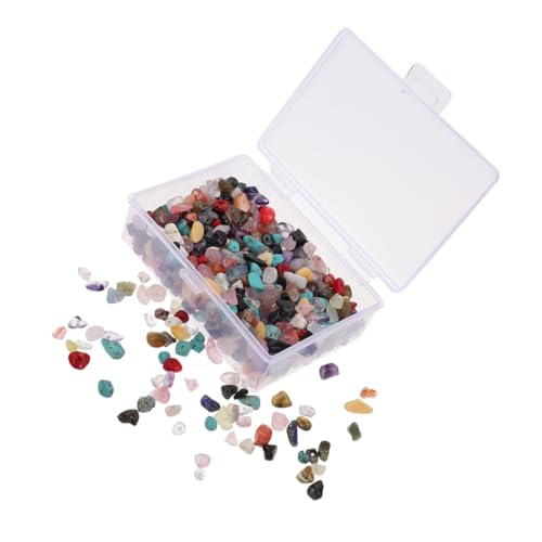 AKOOSY 1 Schachtel Teiliges Unregelmäßiger Naturstein-perlen für DIY Schmuckherstellung und Bastelarbeiten Leichte Sichere Steinperlen für Armbänder Anhänger und Wohnaccessoires von AKOOSY