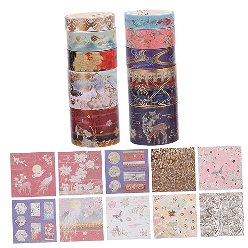 AKOOSY 1 Set Washi Tape Geschenkbox DIY Bastelband Scrapbooking Deko Zubehör Abdeckband Scrapbook Papierband DIY Zubehör Deko Klebeband Für DIY Hübsches Washi Tape Japanisches von AKOOSY