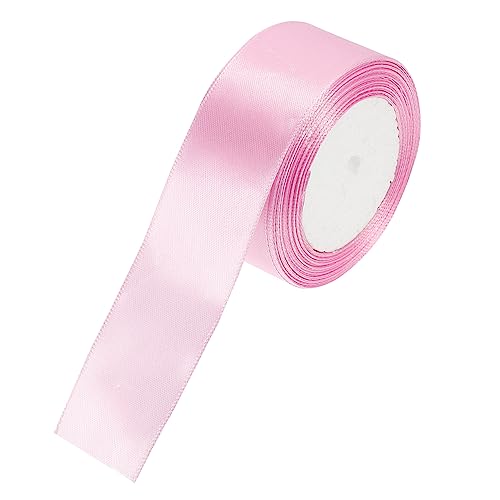 AKOOSY 1 Stück Verpackungsband seidenband ribbon kleidung klebeband Geschenkband-Set geburtstagsdeko grünes Band glänzend Kuchendekorband Kranz Dreiecksgarn aus Polyester Rosa von AKOOSY