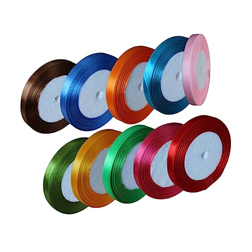 AKOOSY 10 Rollen Geschenkband Satinband Breit Langlebiges Polyester Geschenkverpackungsband in Farben Dekoratives DIY Band für Geburtstags Hochzeits und Festtagsdeko AKOOSY 10 Rollen Geschenkband Satinband Breit Langlebiges Polyester Geschenkverpackungsband in Farben Dekoratives DIY Band für Geburtstags Hochzeits und Festtagsdeko von AKOOSY