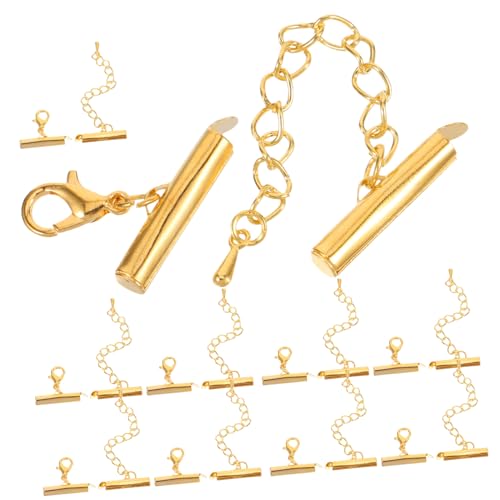 AKOOSY 10 Sätze Teiliges DIY Schmuckzubehör Langlebige Schiebe Röhrenverschlüsse Einfach zu Montierende Schmuckverbinder für Armband und Kettenherstellung Vielseitig für Basteln AKOOSY 10 Sätze Teiliges DIY Schmuckzubehör Langlebige Schiebe Röhrenverschlüsse Einfach zu Montierende Schmuckverbinder für Armband und Kettenherstellung Vielseitig für Basteln von AKOOSY