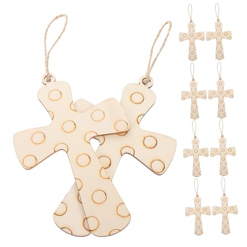 AKOOSY 10 Stück DIY Holzkreuz-ornamente Für Kinder, Unvollendete Holzschilder, Kreuzförmige Holzstücke Zum Bemalen, Leere Holzausschnitte Zum Basteln AKOOSY 10 Stück DIY Holzkreuz-ornamente Für Kinder, Unvollendete Holzschilder, Kreuzförmige Holzstücke Zum Bemalen, Leere Holzausschnitte Zum Basteln von AKOOSY